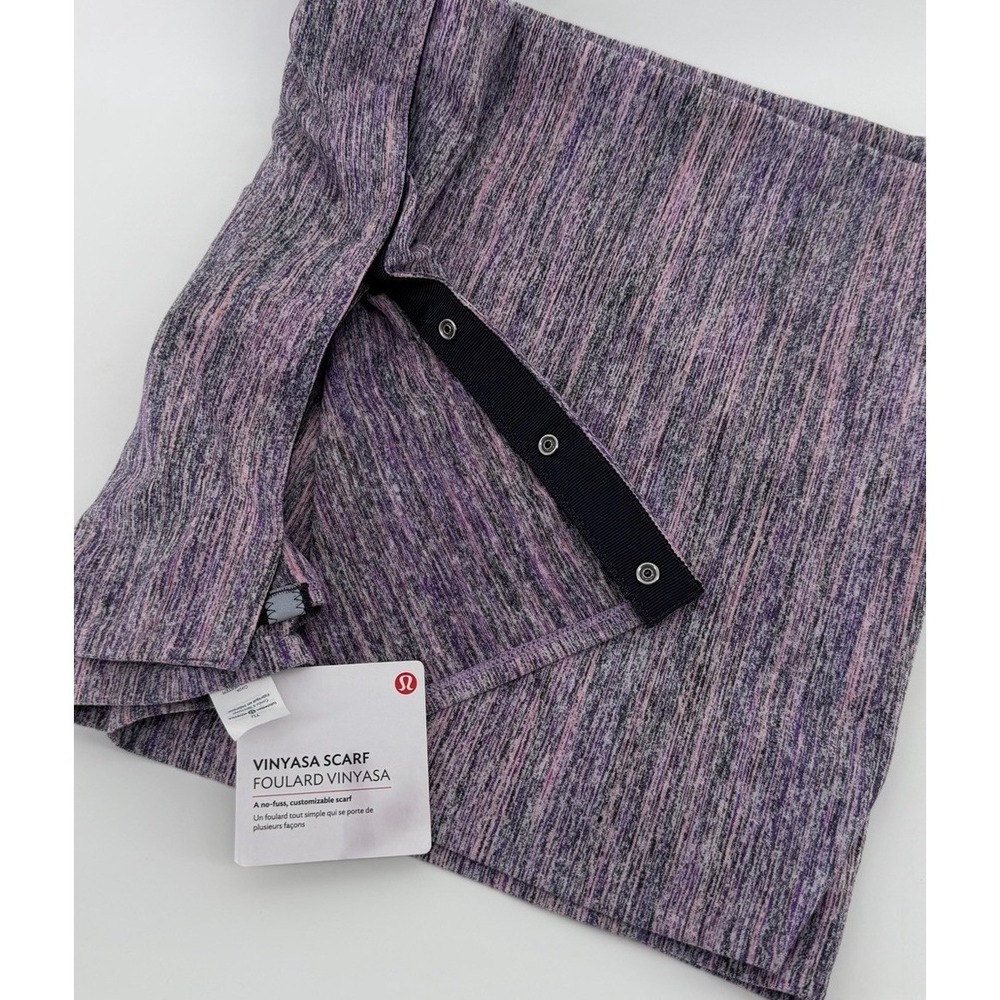 Lululemon Vinyasa Scarf Space Dye Pink Purple Snap Wrap LW9M67S NWT